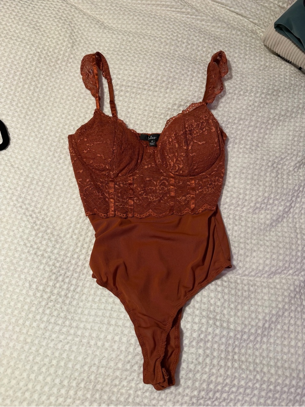 Lulu's Rust Lace Bustier